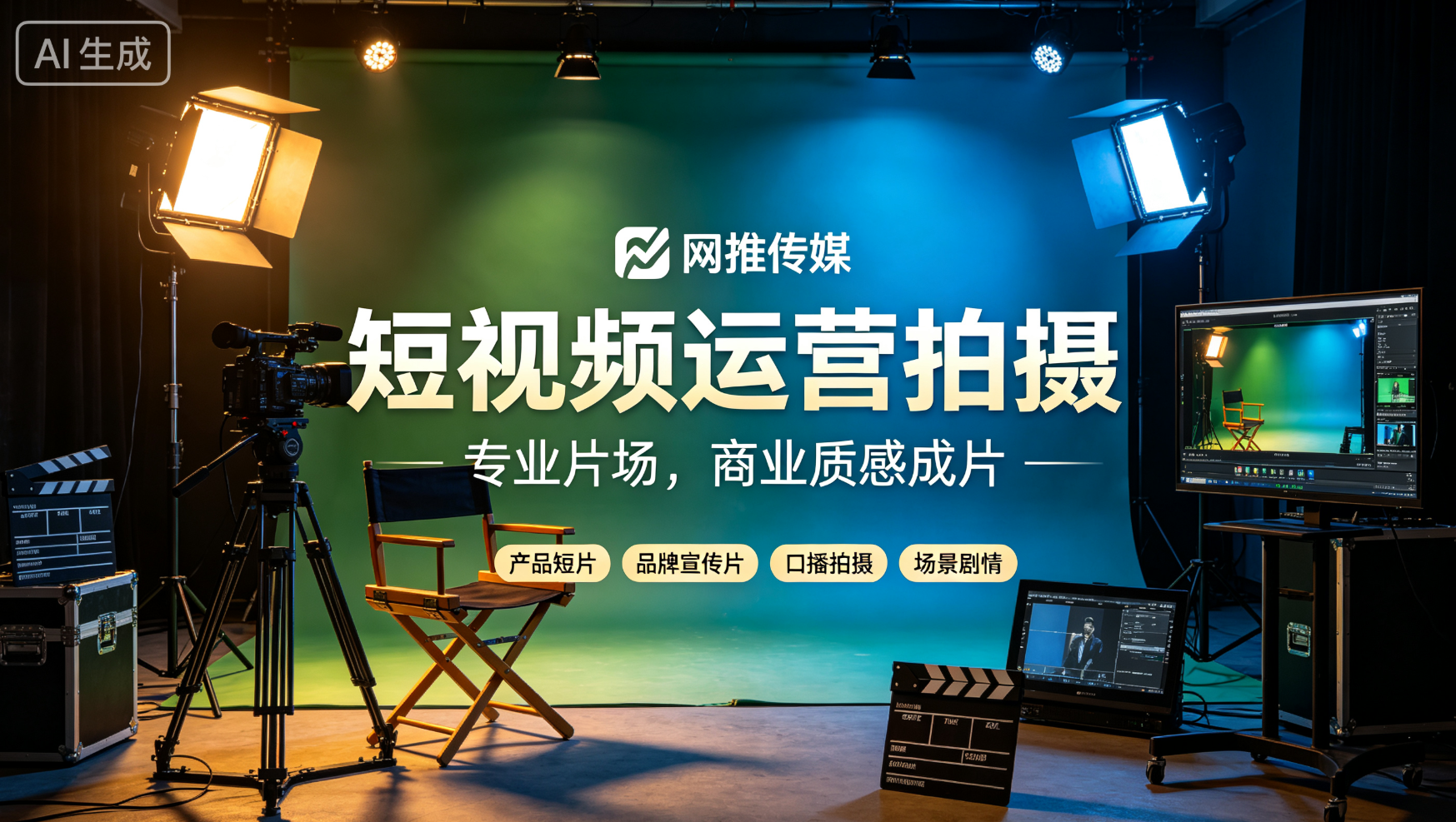 短视频运营后台数据分析面板截图，展示播放量与互动数据